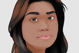 draw stylized cartoon portrait