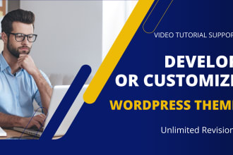 develop or customize wordpress theme