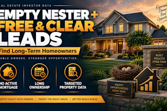 provide empty nester and free and clear homeowner leads