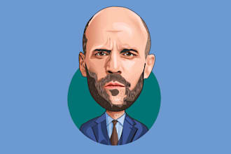 draw unique big head or caricature in 24 hours