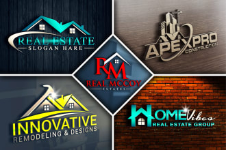 design a real estate , construction and realtor business logo