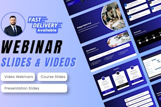 do online course presenation, webinar presentation, webinar video, lecture vsl