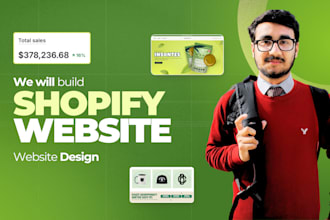 build shopify store, branded shopify website design, dropshipping store