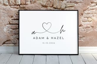 create a custom minimalist or wordmark logo design