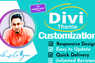 customize divi theme or divi website