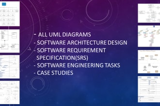 create uml diagrams, erd, srs and software architecture