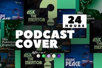 design podcast cover art, professional podcast cover art