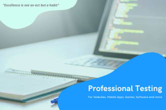 test your website, mobile app, game or software