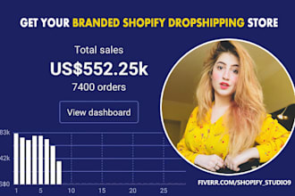 setup shopify website or design shopify store, drop shipping store, shopify site