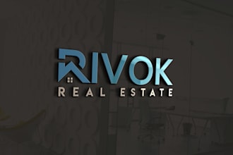 design real estate, realtor logo with copyrights