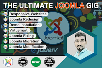 design develop and fix any joomla website