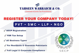 register company, filing, licenses, and legal compliance
