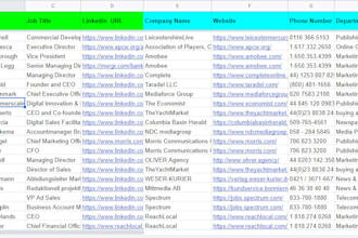 make contact list and prospect list building