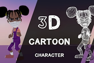 model a stylized 3d cartoon character or 3d game character