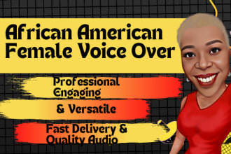 provide an urban african american female voice over