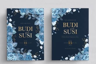 design unique wedding invitation card package