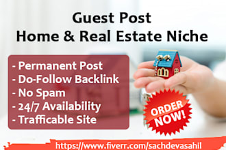 provide guest post on real estate niche do follow link