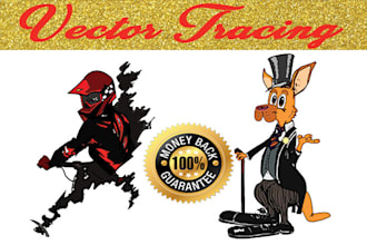 do an amazing vector tracing, sketching,  and recreate logo