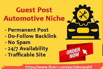 provide guest post on automotive niche do follow link