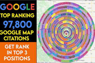do 97,800 google maps citations for gmb ranking and local business SEO