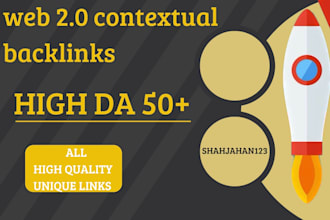 build web 2 0 contextual with high da backlinks