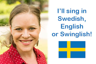 sing your song, ad, or intro in swedish or english