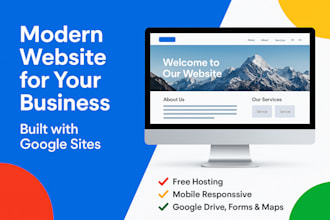 design a professional google sites website for your business