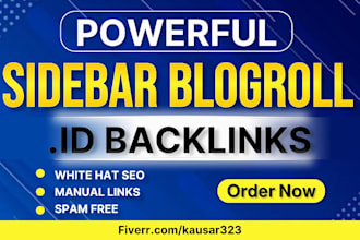create high authority sidebar blogroll backlinks at id sites