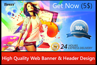 design a PROFESSIONAL Banner or superb header for your Website