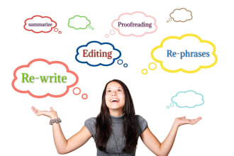 rephrase, rewrite,paraphrase,summarize and edit your writings fast
