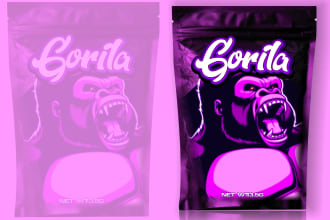 create mylar bag design, cbd label, cannabis packaging