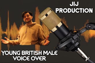 record young british male voice over