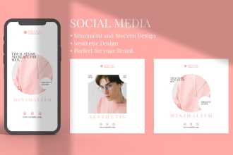 design creative social media post, facebook post, banner ads