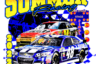 create a custom 90s nascar vintage bootleg tshirt design