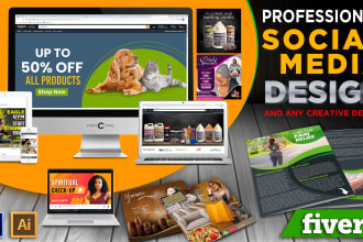 social media design and any flyer design
