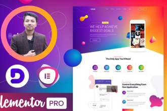 design wordpress website using divi or elementor pro