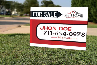 design billboard, yard sign, outdoor, signage, sign board, or vinyl banner
