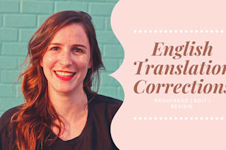 ensure your english translation is correct