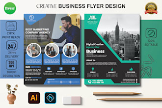 design a professional business flyer