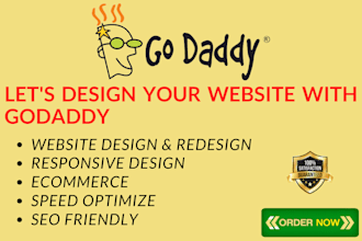 create a  godaddy website or godaddy ecommerce store