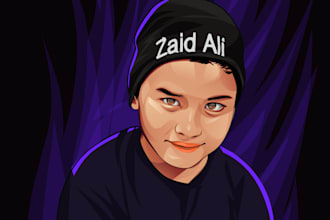 make vector potrait  from your photos  in 24 hours
