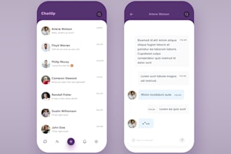 create a chat app for both ios and android using flutter