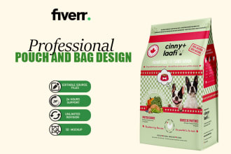 create pouch design, bag design, myler bag, food packaging design with 3d mockup