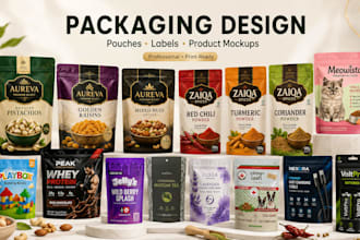 design pouch packaging, mylar bag, and food packaging