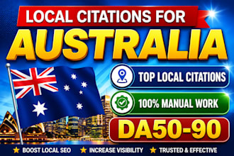 do 300 high quality australia local citations