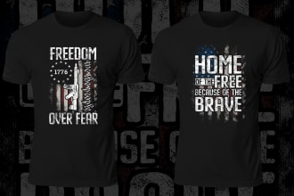 do USA veteran army and custom graphic t shirt design