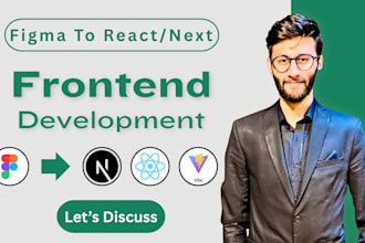 convert figma, xd to react js, next js, vue js, and vite