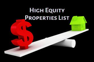 provide high equity and negative equity properties list
