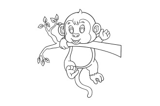 draw simple black and white line art illustration for you