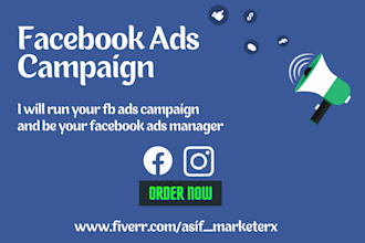 setup fb ads campaign and be your facebook ads manager